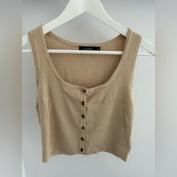 Glassons Ribbed Tank Top - Picture 1 of 2